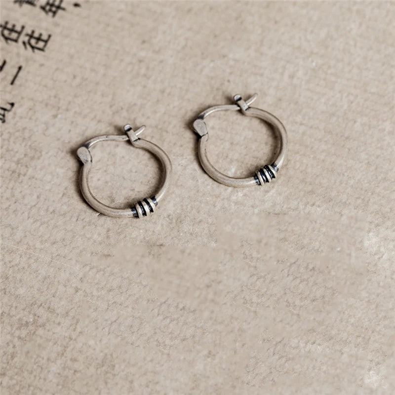 ORNA 925 Sterling Silver Half Circle Hoop Earring