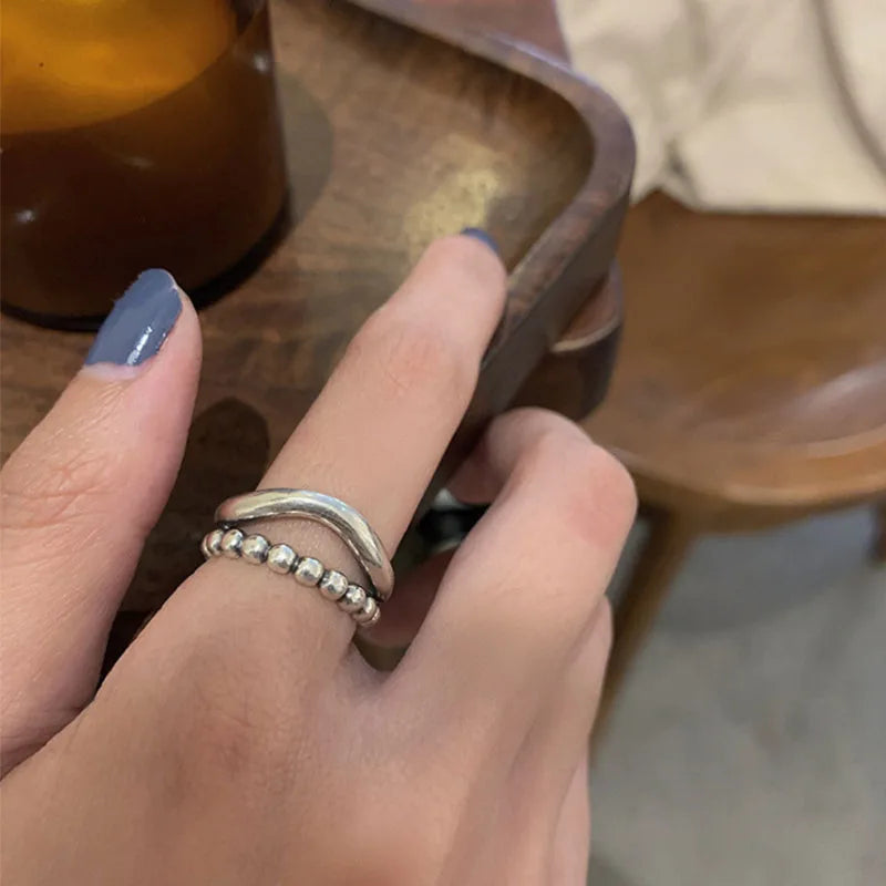 ORNA Resizable 925 Sterling Silver ‘Punk Collection’ Rings