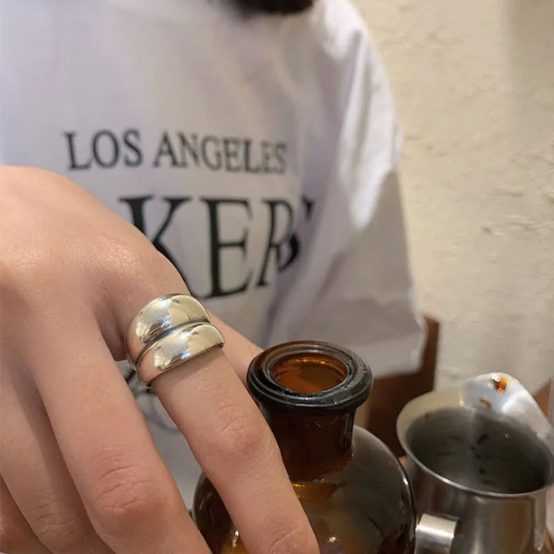 ORNA Resizable 925 Sterling Silver ‘Punk Collection’ Rings