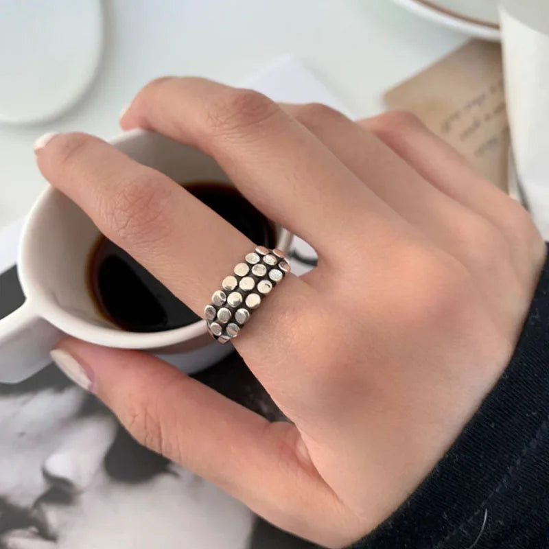 ORNA Resizable 925 Sterling Silver ‘Eloquent Collection’ Rings