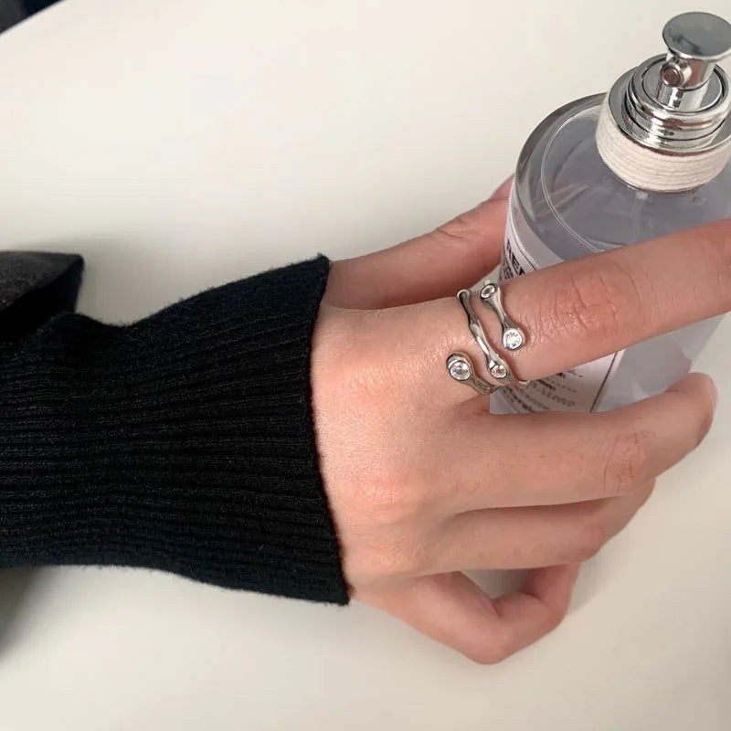 ORNA Resizable 925 Sterling Silver ‘Punk Collection’ Rings