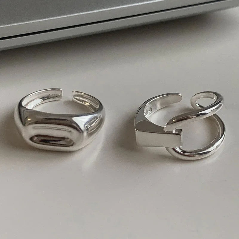 ORNA Resizable 925 Sterling Silver ‘Punk Collection’ Rings