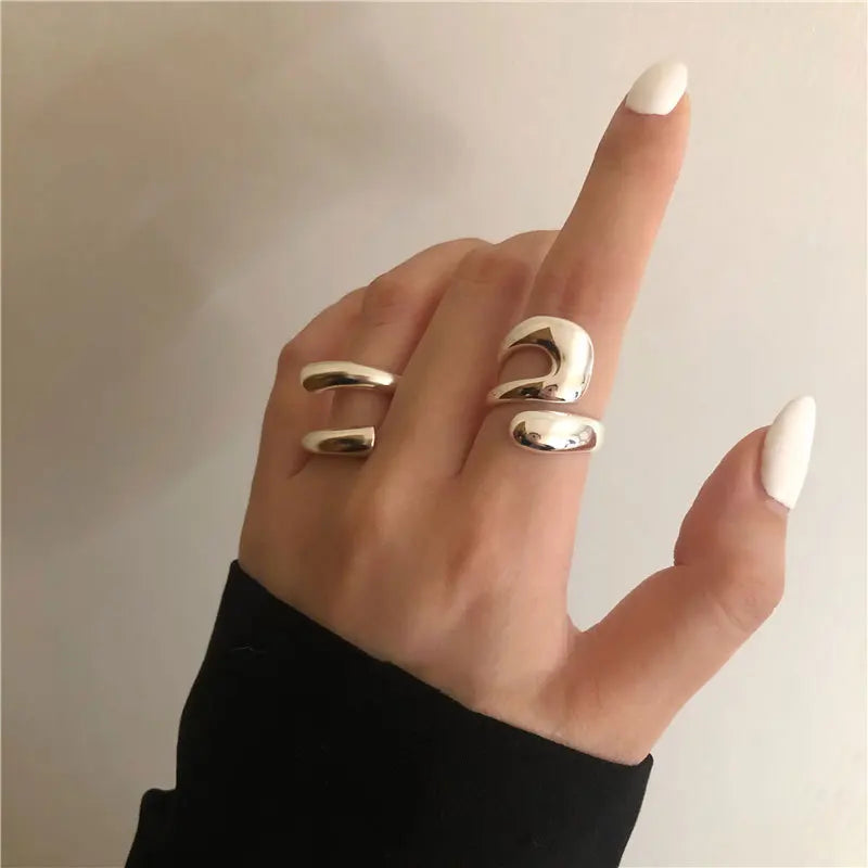 ORNA Resizable 925 Sterling Silver ‘Eloquent Collection’ Rings