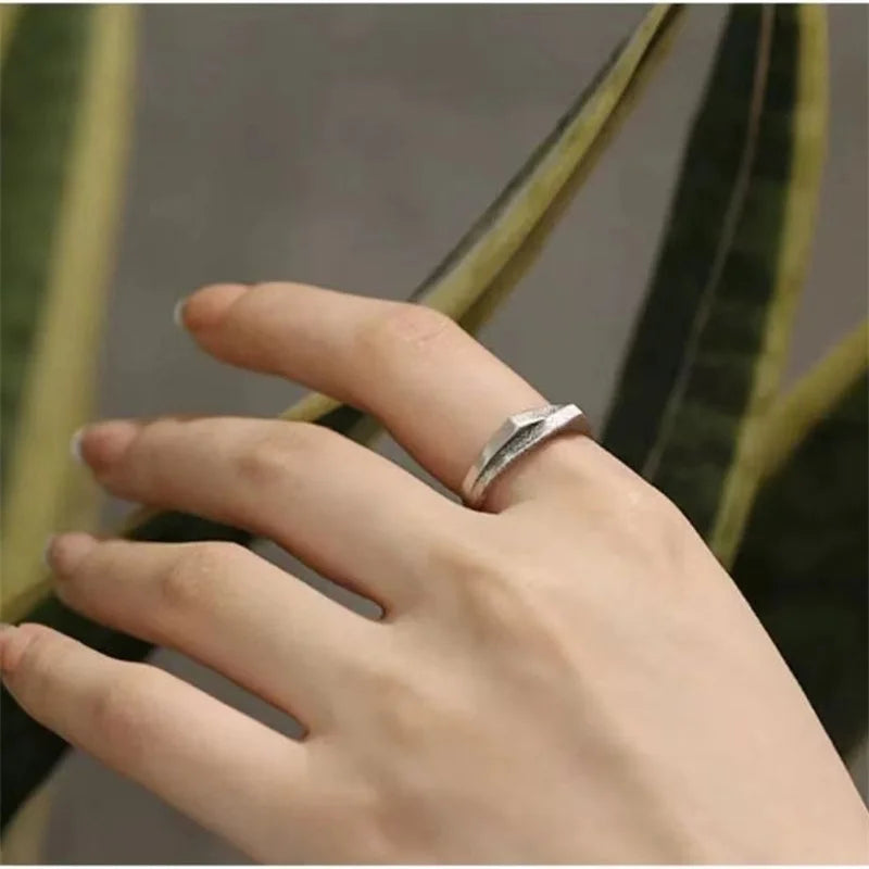 ORNA Resizable 925 Sterling Silver Mountain Ring