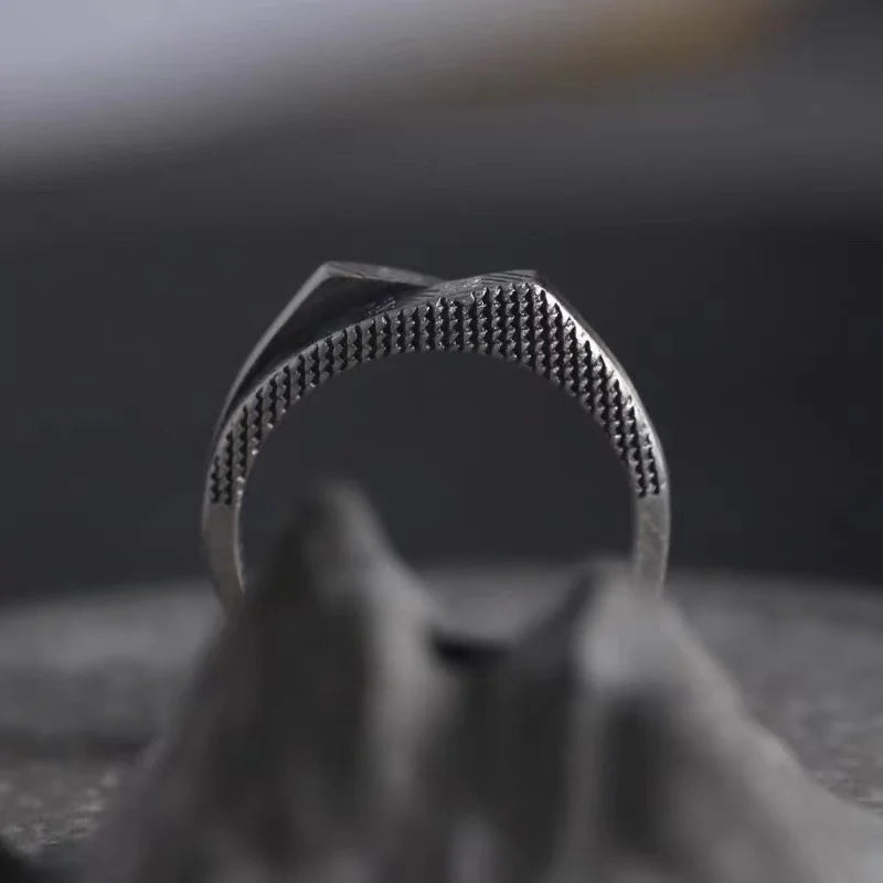ORNA Resizable 925 Sterling Silver Mountain Ring