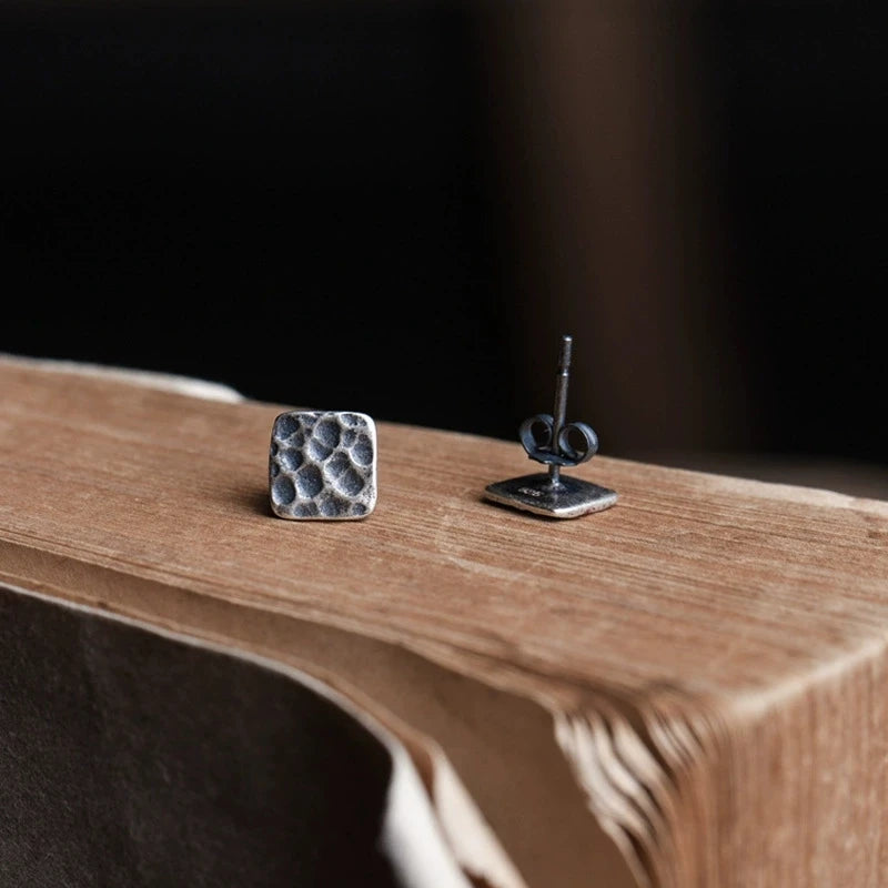 ORNA 925 Sterling Silver Lunar Stud Earring