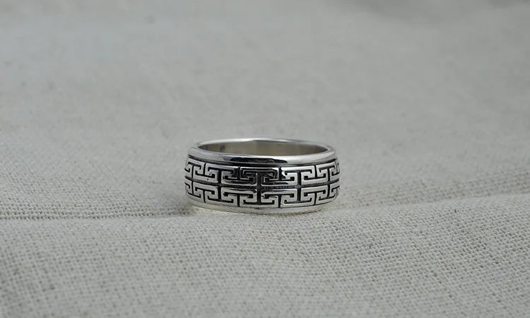 ORNA 925 Sterling Silver Rotatable Ring