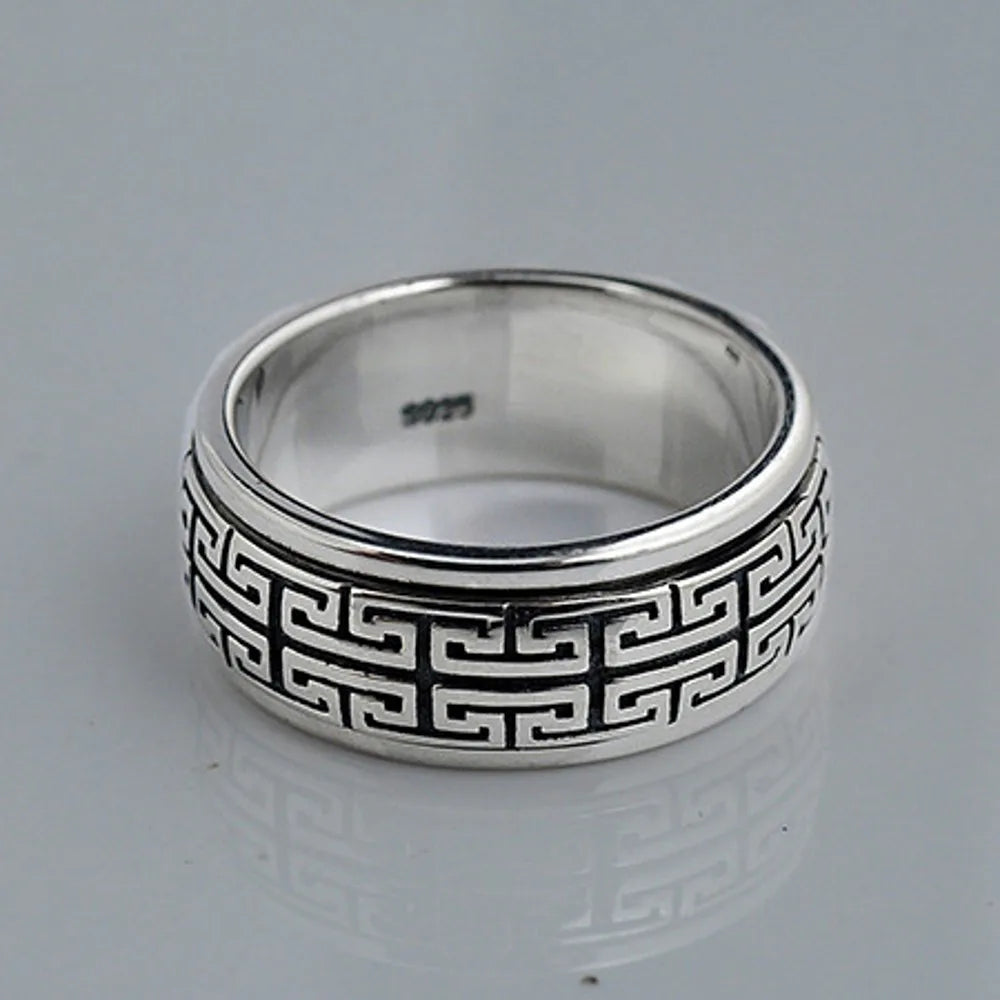 ORNA 925 Sterling Silver Rotatable Ring