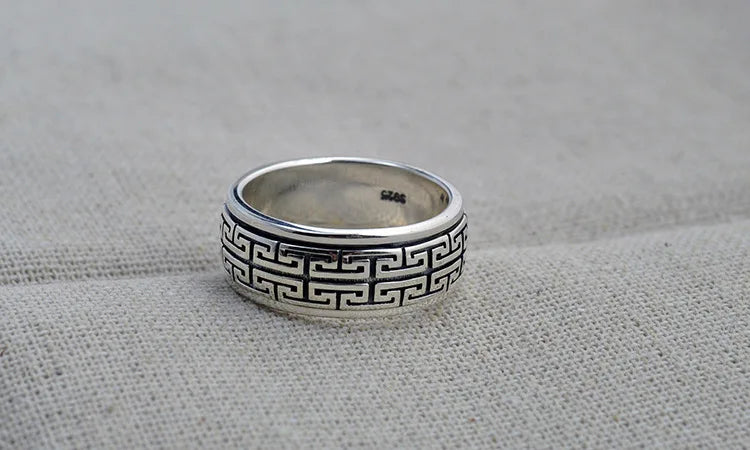 ORNA 925 Sterling Silver Rotatable Ring