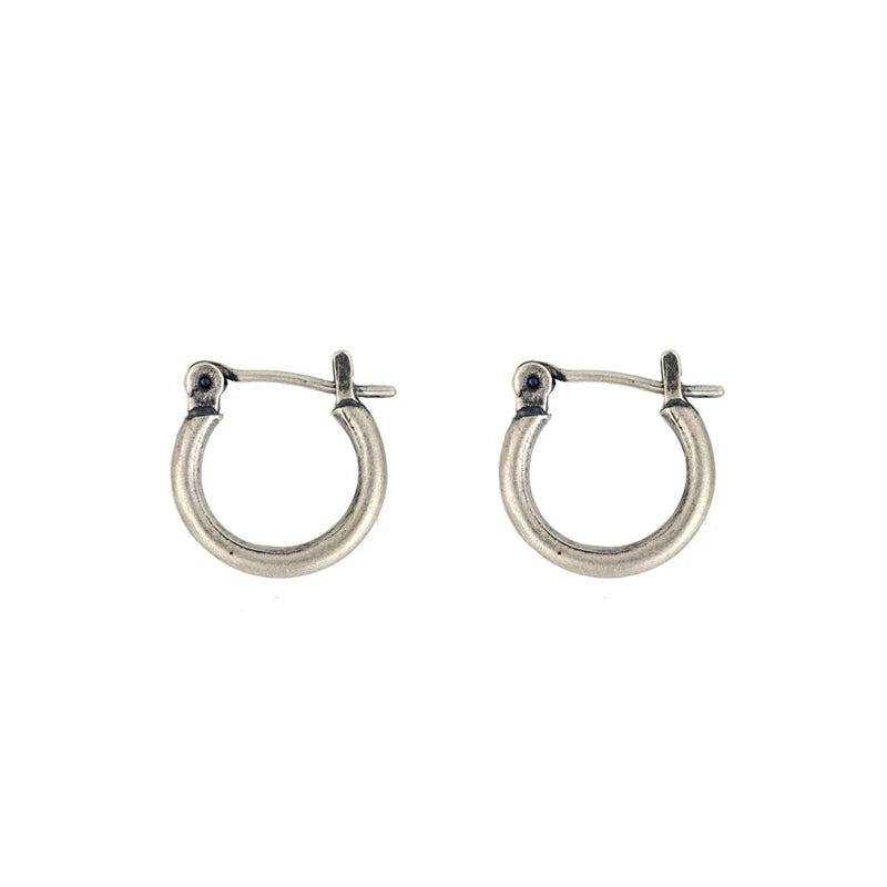 ORNA 925 Sterling Silver Half Circle Hoop Earring