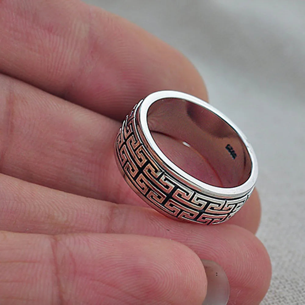 ORNA 925 Sterling Silver Rotatable Ring