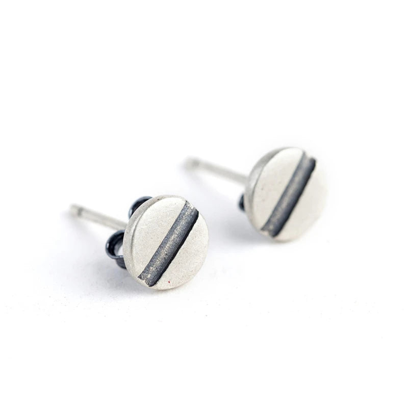 ORNA 925 Sterling Silver Screw Earrings