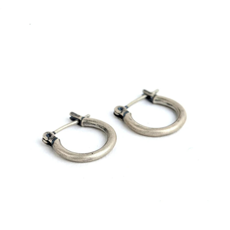 ORNA 925 Sterling Silver Half Circle Hoop Earring