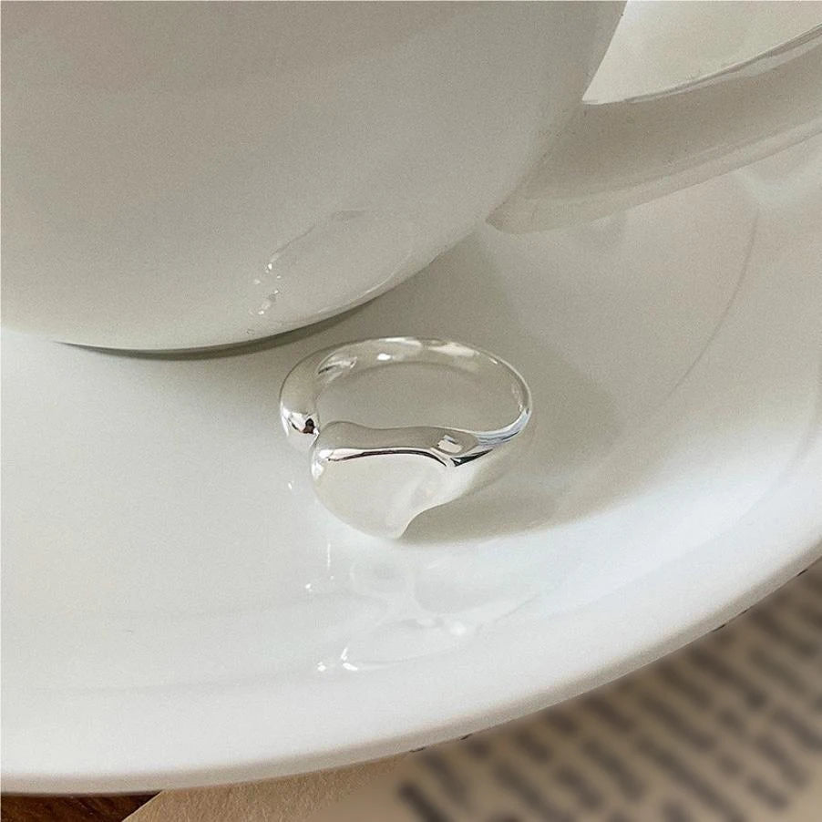 ORNA Resizable 925 Sterling Silver Irregular Design Ring