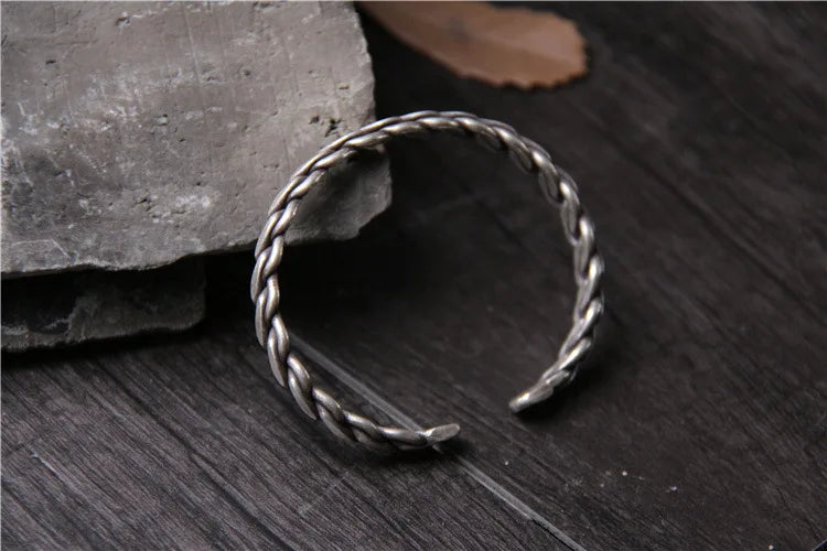 ORNA S925 Sterling Silver Twist Cuff Bracelet