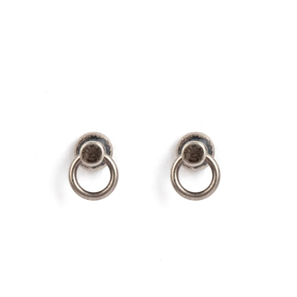 ORNA 925 Sterling Silver Door Knocker Stud Earring