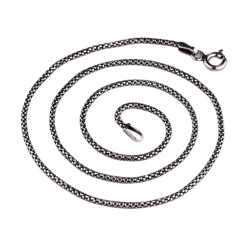 ORNA 925 Sterling Silver Corn Chain Necklace