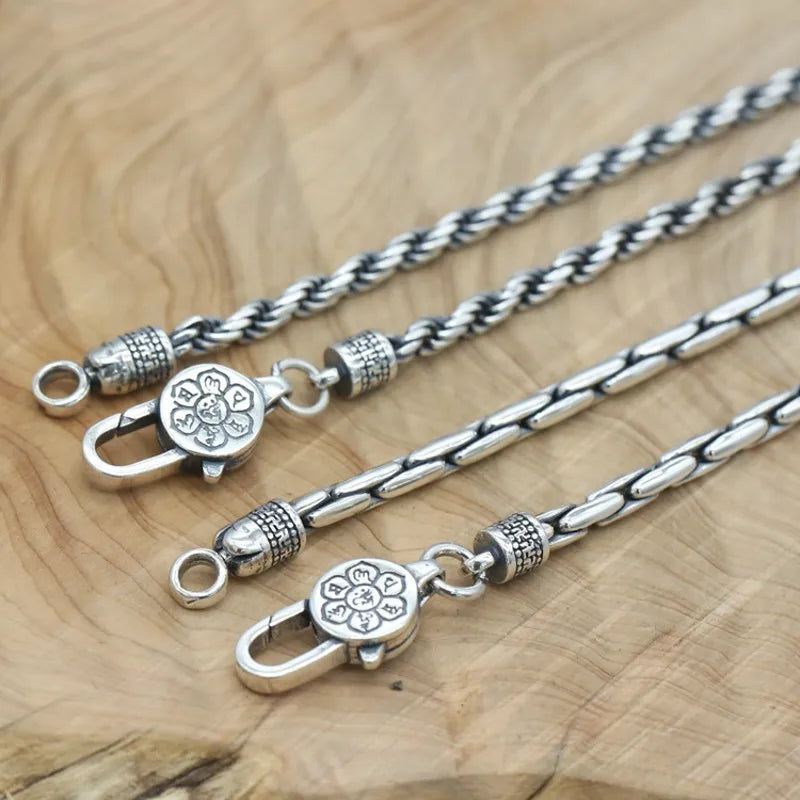 ORNA 925 Sterling Silver Rope Chain Bracelet